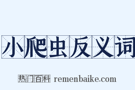 小爬虫反义词是什么意思的图片